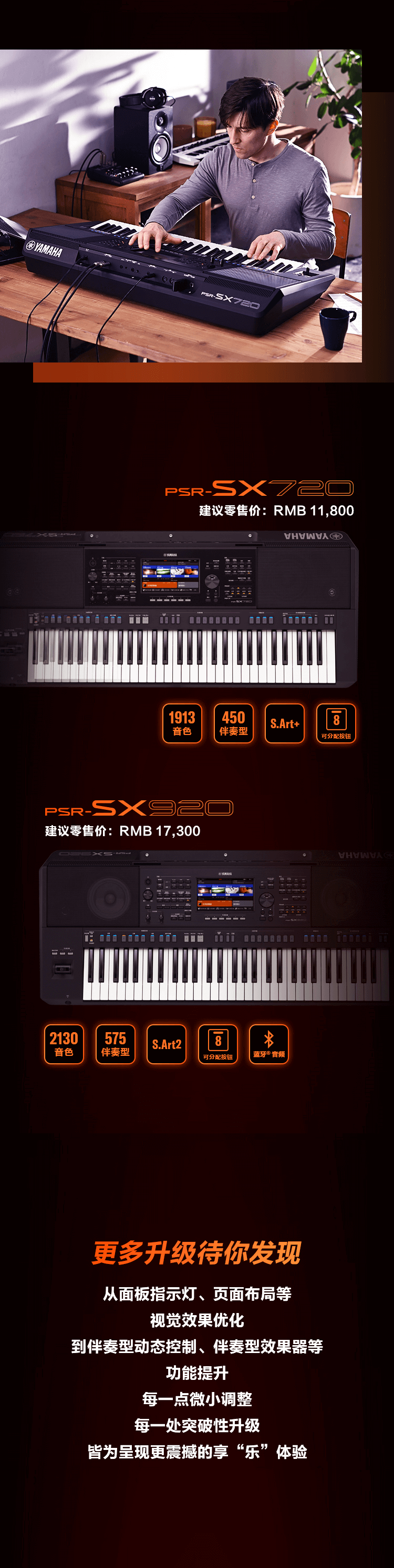PSR-SX新品上市︱革新之作！开启中国音乐人创意之路